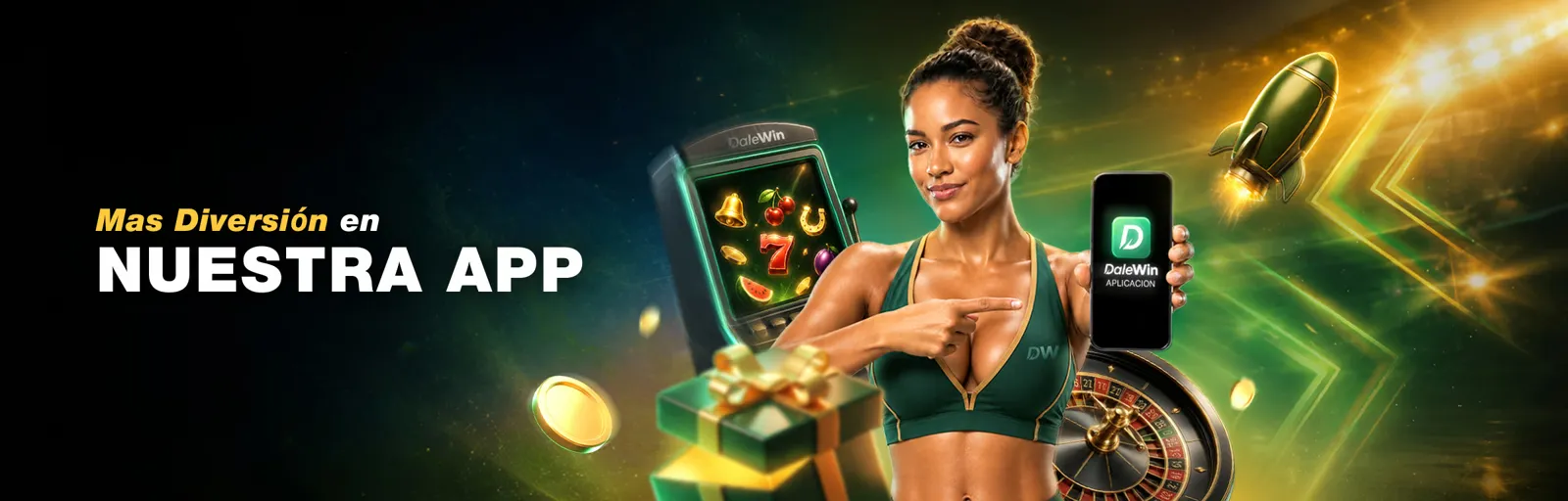 Banner de DaleWin que promociona su aplicación