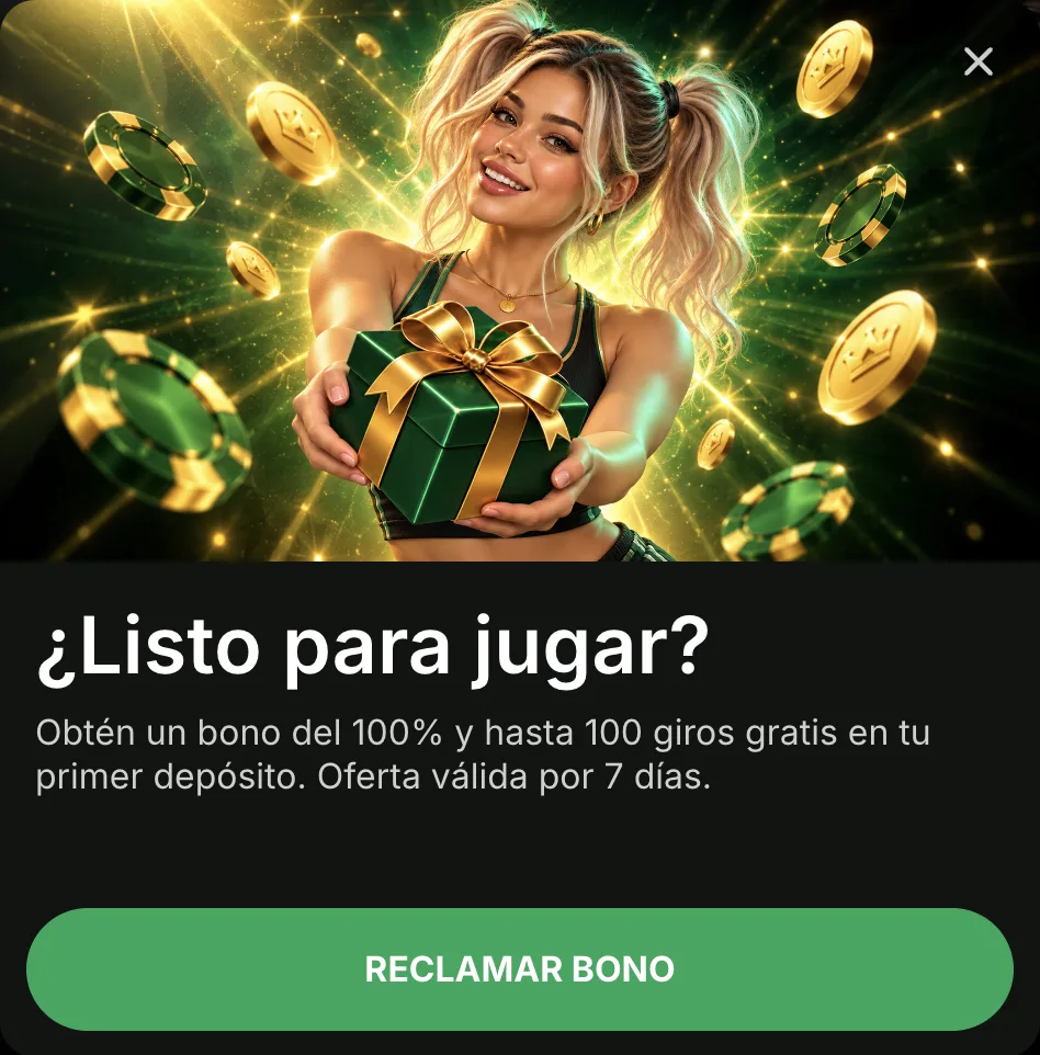 Aviso de DaleWin: bono del 100% y hasta 100 giros gratis en el primer depósito, oferta válida por 7 días